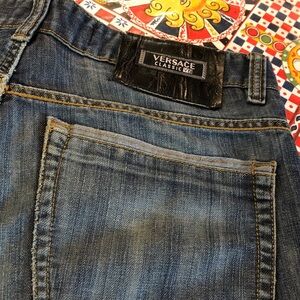 Versace Classic Men's Dark Blue Denim Jeans